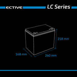 ECTIVE LC75L BT 12V LiFePO4 Lithium Versorgerbatterie 75Ah